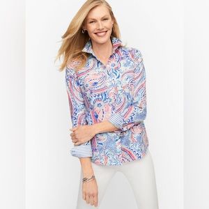 Talbots - Non Iron - Perfect Shirt - Paisley Pop